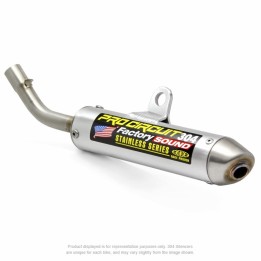 aluminum exhaust silencer with steel cover 304 inox