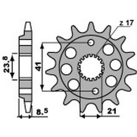 pignone catena 520