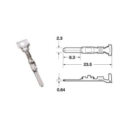 terminale cavo femmina 090 smto 0.85 mm-1.25 mm - 50 u