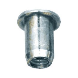 dadi per rivetti lisci in acciaio m4 20 u