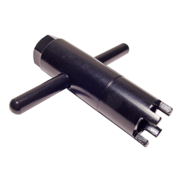 cylindrisk kastel-top til svingarm/stel med 4 indhak int20mm /ext27.4mm