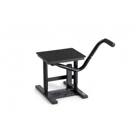 basic black off-road motorcycle stand with rubber