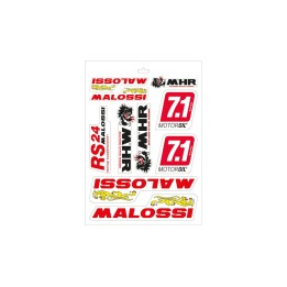sheet of assorted stickers malossi - 24.7x35 cm