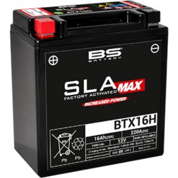 maintenance free activated battery sla max btx16h ytx16h