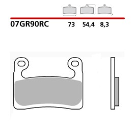 pastillas de freno sinterizadas para moto 07gr90rc