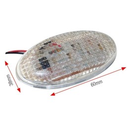 sinais de direção universais para motocicletas œil led 38x60 mm