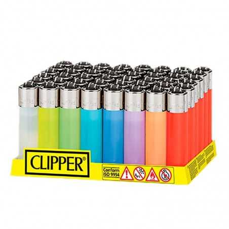 briquets translucides clipper - éclairage facile et confortable