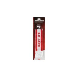 mini banderines de polonia para cabina con ventosa y percha