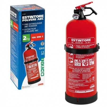 extintor 2 kg homologado 5a 21b (c) abc polvo | lampa