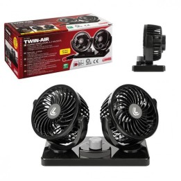 ventilador doble de 2 velocidades con ajuste vertical y oscilación ajustable 24v