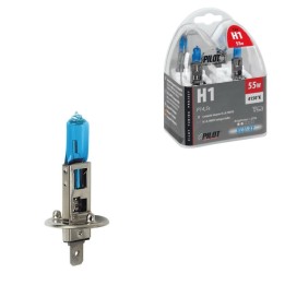 blister of 2 approved lamps h1 blue-xe 12v 55w p14 5s e for car headlights