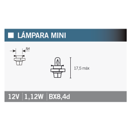 lampă bec 2473mfx6 12v1.1w