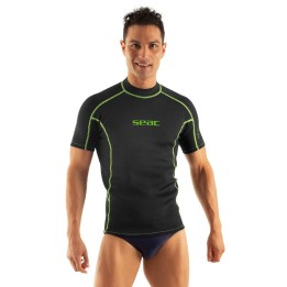 camiseta térmica hombre de neopreno manga corta fit 2 mm