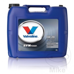 aceite de motor sintético para coche 0w20 fe 20l   synpower