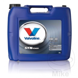 aceite de motor sintético para coche 0w30 env c2 20l   synpower