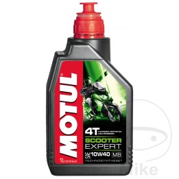 aceite de motor sintético para moto 10w40 4t 1l   hc- scooter expert