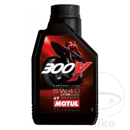 aceite de motor sintético para moto 300v fl road racing 5w-40 1l
