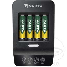 charger with 4 rechargeable batteries lcd ultra fast  4 aa 2100 mah