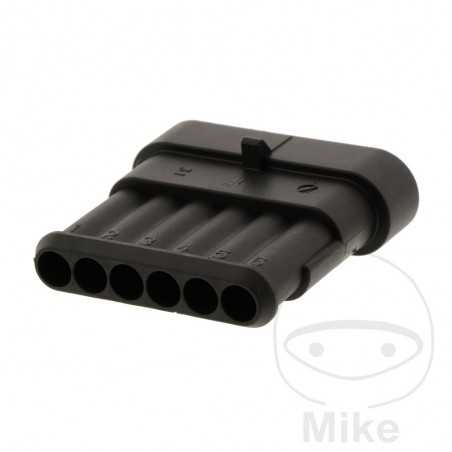carcasa de conector plano 6 polos
