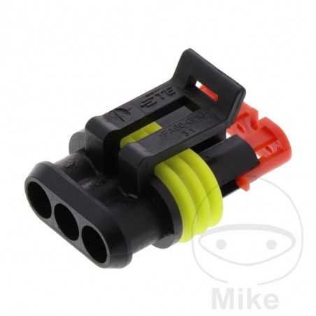 carcasa conector eléctrico 3 polos