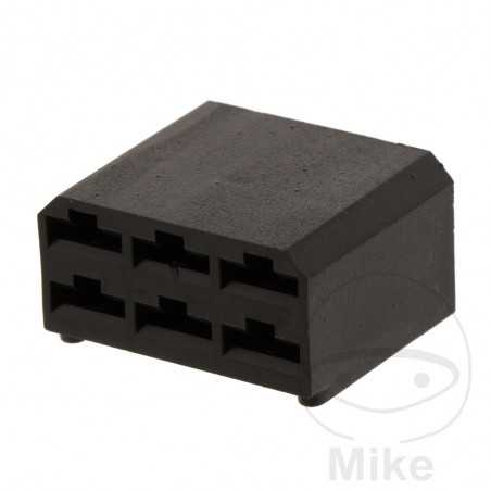 6-pole flat plug socket