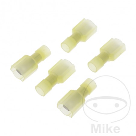 pack 5 conectores planos aislados 6.0