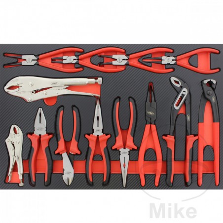 kit 13 tools with insert for tool cart