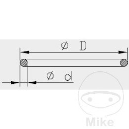 fork head gasket 33.5 x 40 x 3.5 mm