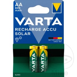 set batteria a ricarica solare mignon aa