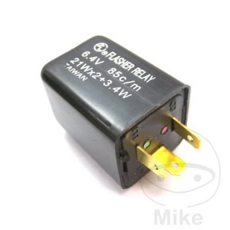 elektrisk blinkerrelæ 3 poler 6v