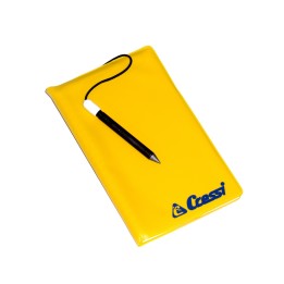 cressi underwater notebook - diving accessory with pencil included