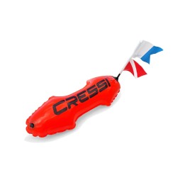 cressi mini torpedo 7" diving buoy for position signaling