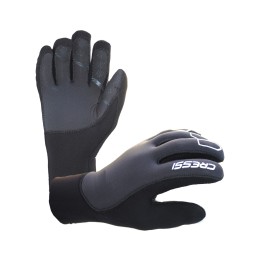 guantes de buceo de neopreno ultraspan 3,5mm cressi - patronaje preformado 3d y forro ultraspan ©
