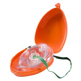 kapesní maska pocket mask pro resuscitaci z úst do úst.