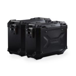 aluminium zijkoffers + steunen + cilinder trax adv 45/37l - pro