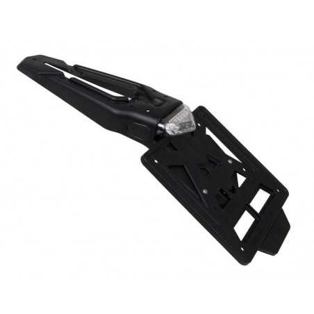 support de plaque d'immatriculation pour moto avec éclairage 45° led
