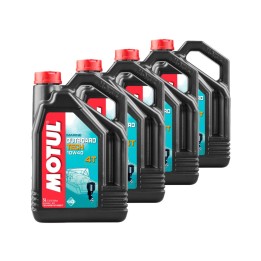 kit 4x aceite lubricante de motor motul tech 4t 10w40 5 l