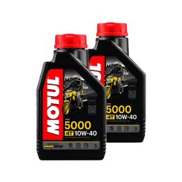 kit de 2x aceite de motor 5000 10w40 4t 1l