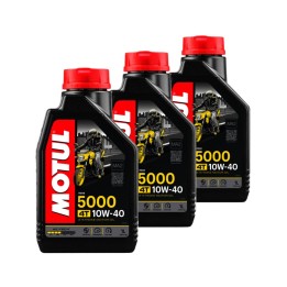 kit de 3x aceite de motor 5000 10w40 4t 1l