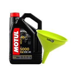 kit aceite de motor + embudo 5000 4t 4l