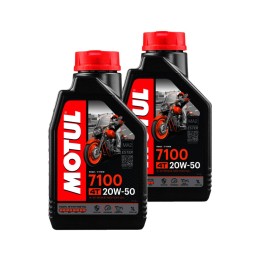 kit de 2x aceite de motor 7100 20w50 4t 1l