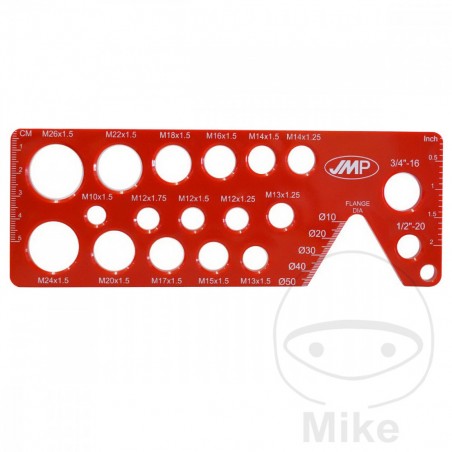 nuts and bolts measuring template