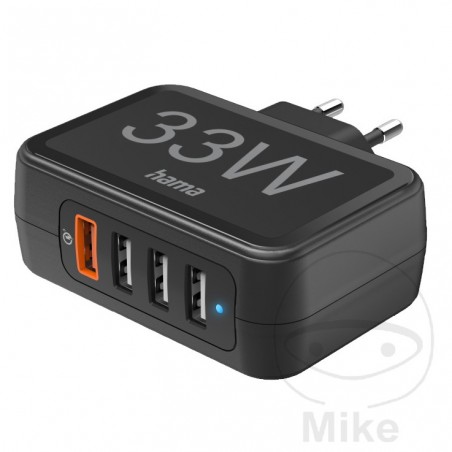 usb-batteriladdare 230v 33w quickcharge 3.0 4