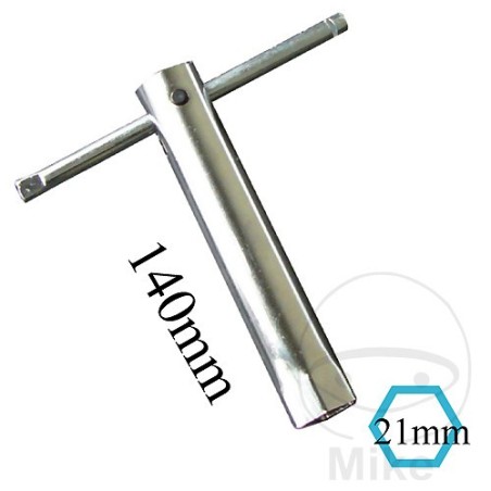 chave de vela de ignição com alça angular 21 l140mm