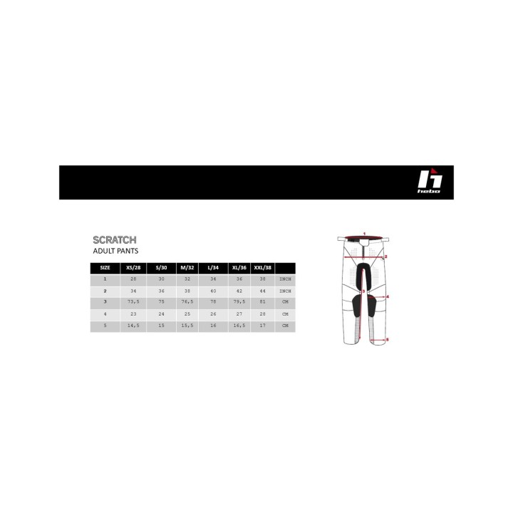 HEBO MOTORCYCLE PANTS SCRATCH HE3545