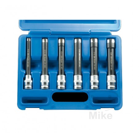 set van 6 torx dopsleutels 1/2 e10-e20 150 mm