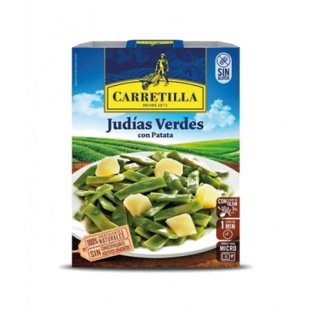 prato de feijão verde e batata