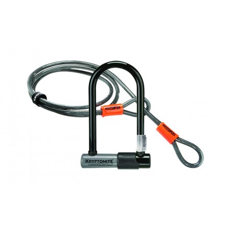 anti-theft u-lock with cable kryptolok mini-7 w/flex cable y flexframe bracket (82x178)
