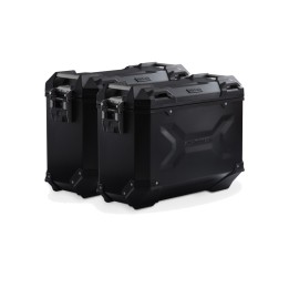sistema de maletas trax adv negro 37/37 l trax adv