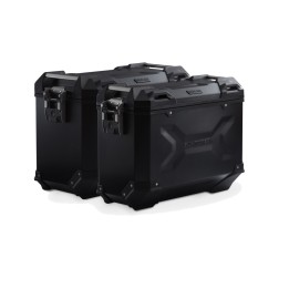 sistema de maletas en aluminio trax adv mod usa negro 45/37 l